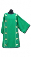 Dalmatik Grün mit zwei Streifen + Diakonstola
