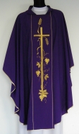 Messgewand - Strech - Violett/Gold - Kreuz