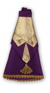 Ministranten Rundkragen / Mozetta - violett-gold