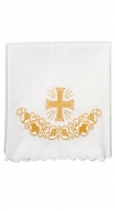Altardecke mit gesticktem Muster - Kreuz, Trauben gold